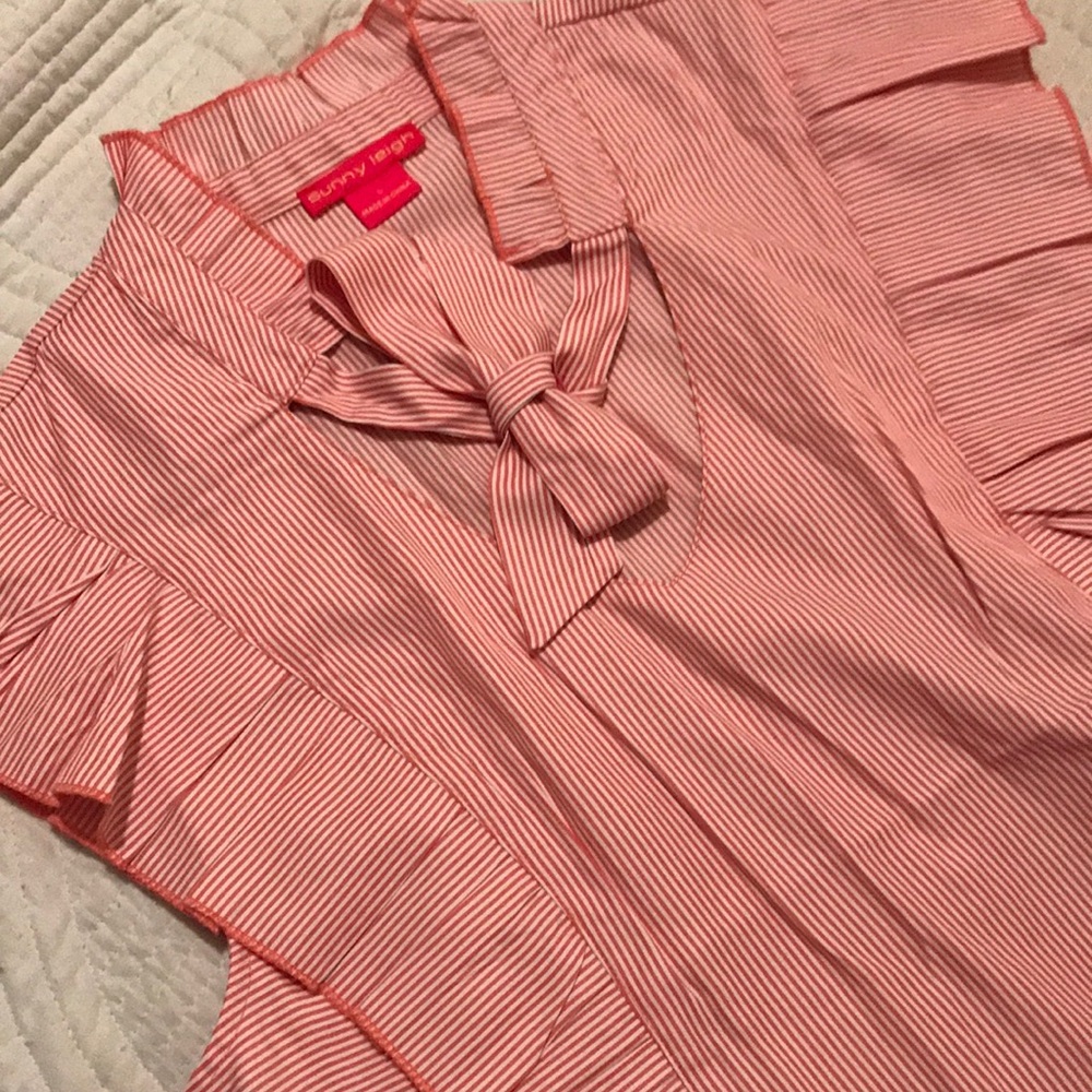 Sunny Leigh Ruffled Arm Blouse